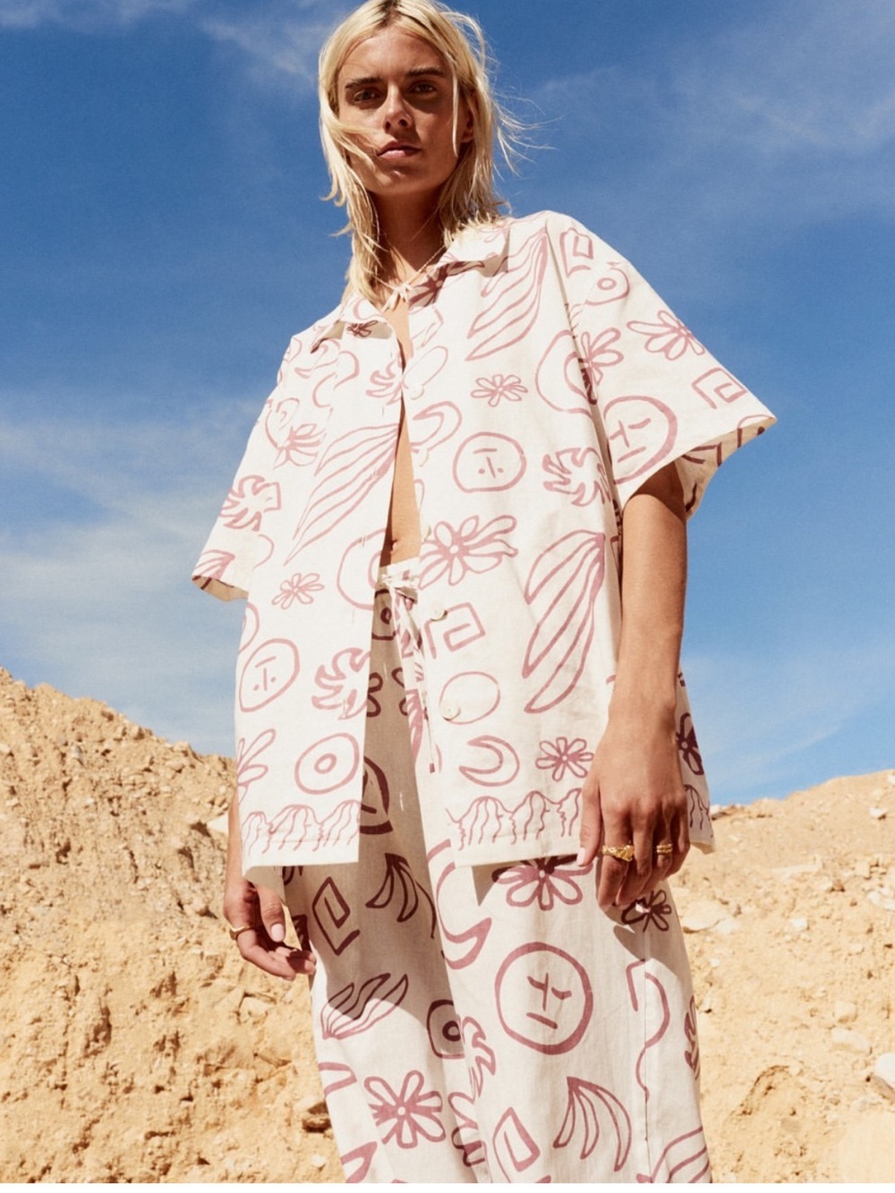 Maurie & Eve On the run 100% linen shirt